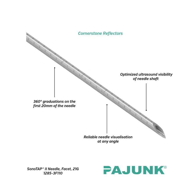 PAJUNK® SonoTAP® II Peripheral Nerve Block Needle with Facet Tip 