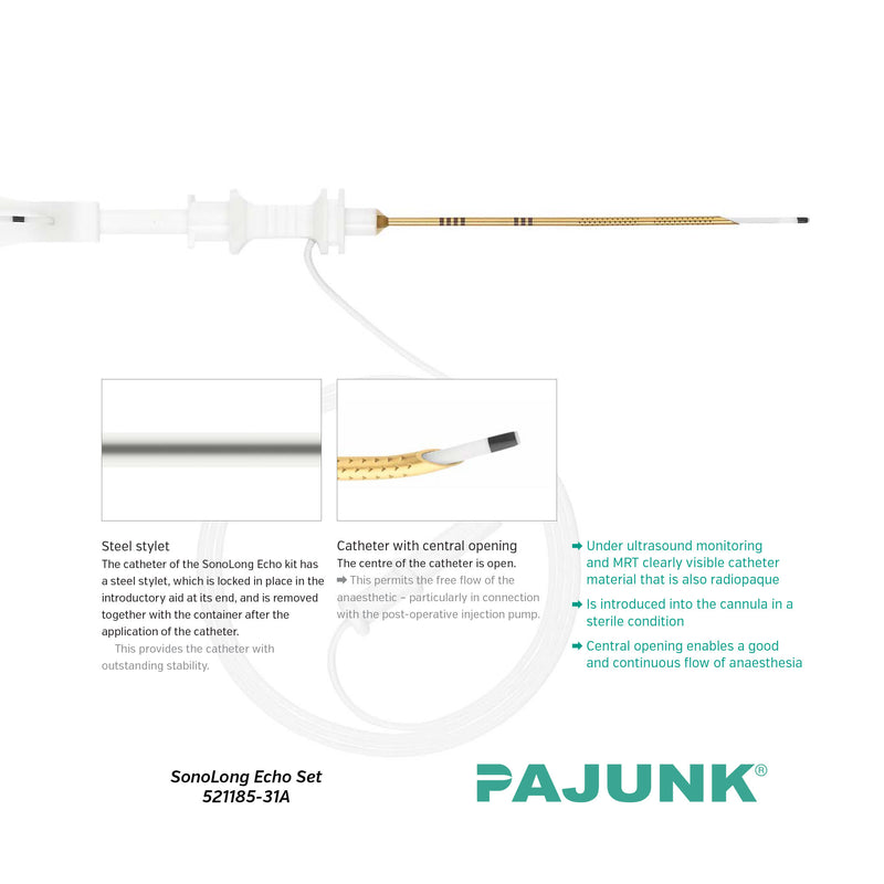 PAJUNK® SonoLong Echo Set with Facet Tip for Regional Anaesthesia