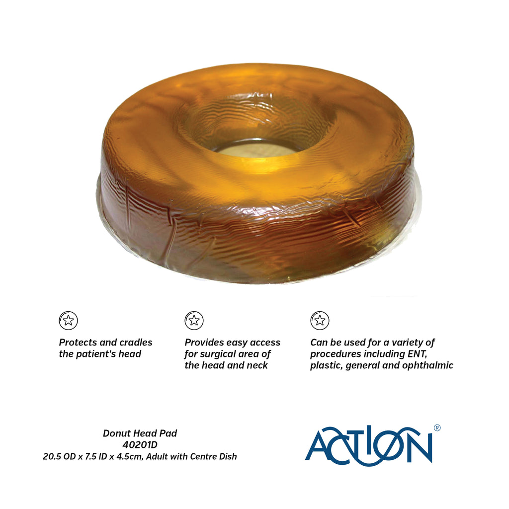 Action 40201 Adult Gel Donut Head Pad Without Center Dish